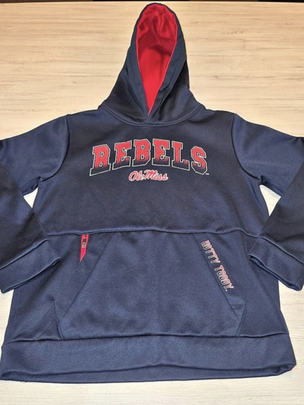 Colosseum Ole Miss Rebels Hoodie Youth Navy Size L (16-18)